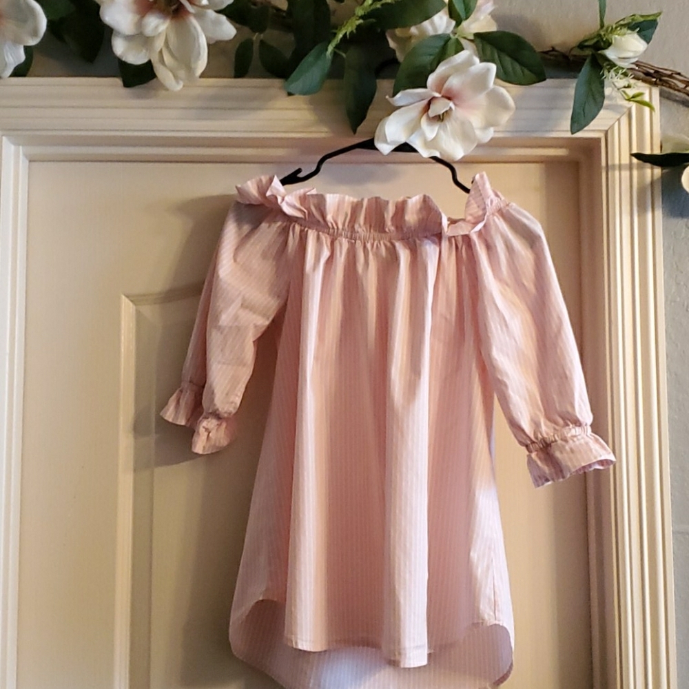 Ruffled off-the-shoulder Top